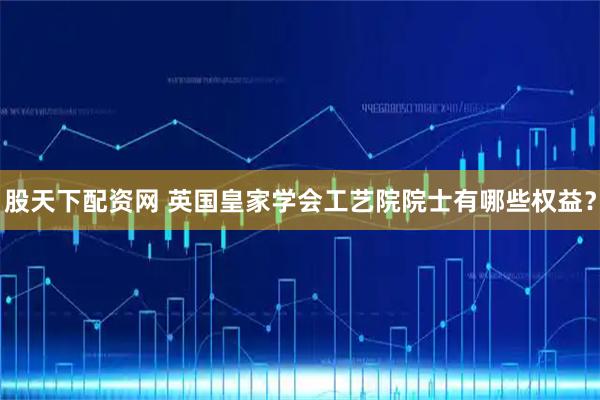 股天下配资网 英国皇家学会工艺院院士有哪些权益？