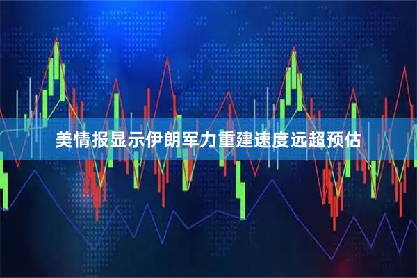 美情报显示伊朗军力重建速度远超预估
